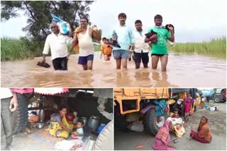 krishna river flood village people not get compensation