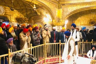 ਮੁੱਖ ਮੰਤਰੀ ਚਰਨਜੀਤ ਚੰਨੀ ਸ੍ਰੀ ਹਰਿਮੰਦਰ ਸਾਹਿਬ ਵਿਖੇ ਨਤਮਸਤਕ ਹੋਏ