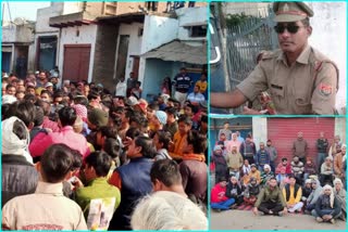 Agra Residents Dharna For Cop