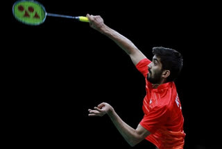 Kidambi winning silver at BWF World C'ships