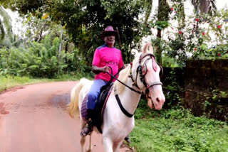 horse rider Unni Hasan  Manjeri Alukkal  കുതിര സവാരി നടത്തി ഉണ്ണി ഹസന്‍  മഞ്ചേരി ആലുക്കല്‍