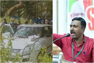 sdpi leader shan murder case alappuzha  suspected car found in alappuzha  എസ്‌ഡിപിഐ നേതാവ്‌ ഷാന്‍ വധക്കേസ്‌  പ്രതികള്‍ ഉപയോഗിച്ച കാര്‍ കണ്ടെത്തി  ഷാന്‍ വധക്കേസ്‌ പ്രതികള്‍