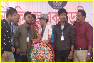 zubeen garg attend an inauguration program in Nalbari