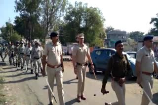 Police route march tivsa amravati
