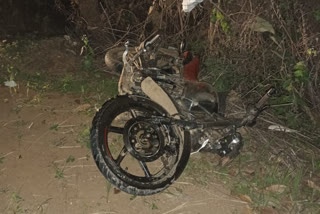 tractor Hit bike at pillalamarri , road accident
