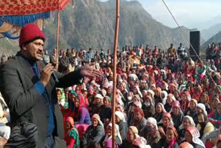 Congress rally in Chamoli