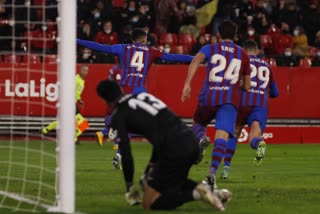 La Liga: Barcelona Vs Sevilla highlights  La Liga  Barcelona Vs Sevilla  ലാ ലിഗ  ബാഴ്‌സലോണ- സെവിയ്യ