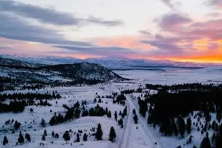 Glimpses Of The California Snow Storm  Winters in USA  IS landscape  കാലിഫോര്‍ണിയയിലെ മഞ്ഞ്‌ വീഴ്ച  കാലിഫോര്‍ണിയ വാര്‍ത്തകള്‍  അമേരിക്കയിലെ മഞ്ഞ് വീഴ്ച