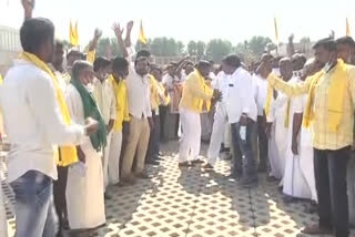 Madakashira tdp leaders and followers at NTR Bhavan in gunur