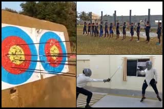 Archery and fencing training in Chamarajanagar