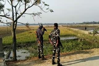 Assam police gun fire