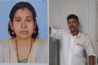 ഭർത്താവ് ഭാര്യയെ വെട്ടിക്കൊലപ്പെടുത്തി  husband hacked wife to death in kollam  murder in kollam  kollam local news