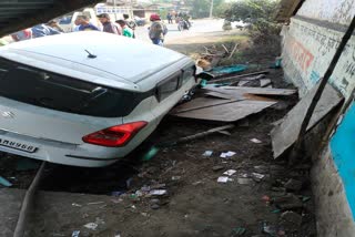 car crushed people bilaspur