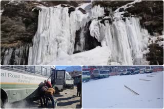 Snowfall in Lahaul Valley