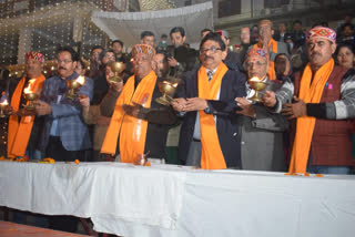 Aarti at Yamuna Ghat Paonta Sahib