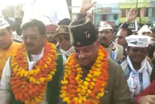 Colonel Ajay Kothiyal rally in Ramnagar