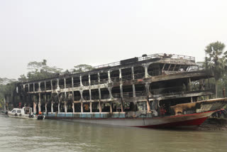 fire breaks out aboard packed ferry in Bangladesh