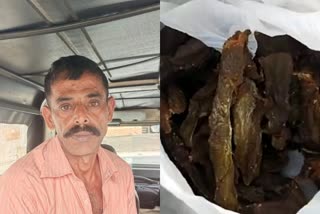 Man arrested for smuggling porcupine and Monitor lizard meat in thrissur  smuggling wild animal meat in thrissur  meat smuggling in KSRTC bus  മുള്ളൻപന്നിയുടേയും ഉടുമ്പിന്‍റെയും ഇറച്ചി കടത്താൻ ശ്രമിച്ചയാൾ അറസ്റ്റിൽ  വന്യമൃഗങ്ങളുടെ മാംസം കടത്ത്  കെഎസ്ആർടിസി ബസിൽ ഇറച്ചിക്കടത്ത്