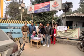 पुलिस की गिरफ्त में आरोपी