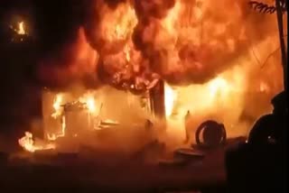 Tire Shop Fired in Jabalpur