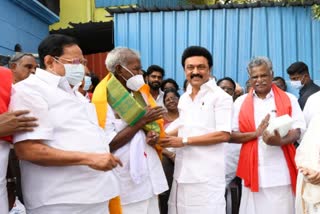 CM Stalin Wished Nallakannu in his 97th birthday, நல்லகண்ணுவை வாழ்த்திய முதலமைச்சர் ஸ்டாலின்