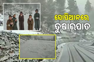 Snowfall in Kashmir Valley: କାଶ୍ମୀର ଉପତ୍ୟକାରେ ବରଫର ଚାଦର, ଆନନ୍ଦ ଉଠାଉଛନ୍ତି ଛୋଟ ଶିଶୁ