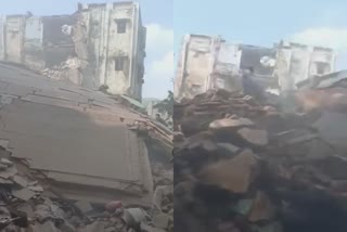 Chennai Thiruvottiyur Slum Clearance Board Building collapse