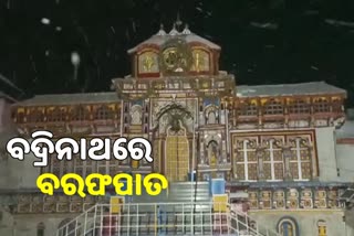 Snowfall In Badrinath Dham: ଉପଭୋଗ କଲେ ପର୍ଯ୍ୟଟକ