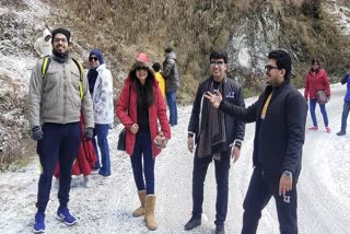 snowfall in Nainital