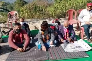 villagers hunger strike in bharari