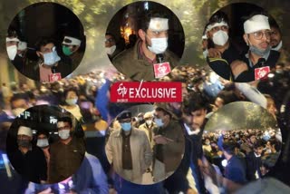 injured resident doctors talk etv bharat delhi during protest