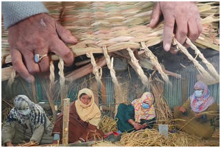 artisans attempt to revive a traditional kashmir mat waguw