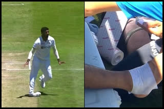 Bumrah leaves field after sustaining ankle sprain