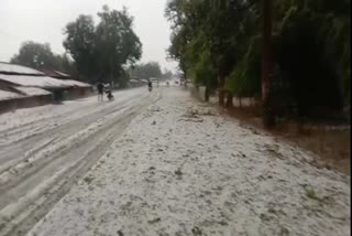 Snowfall in Surajpur