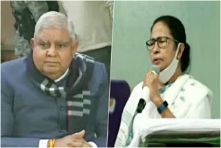 WB Governor Jagdeep Dhankhar and CM Mamata Banerjee