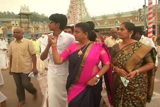 mla-roja-visited-tirumala