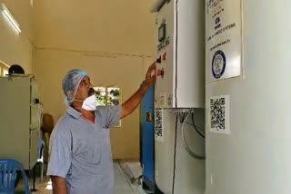 oxygen plant mock drill in hospital