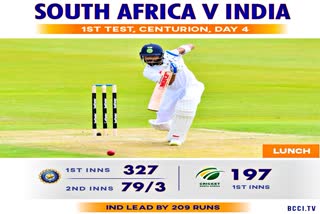 India Vs South Africa  Lunch Report  Sports News  Cricket News  boxing day Test