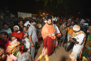 Ranajalleda visit by Swathmanandendra Saraswathi