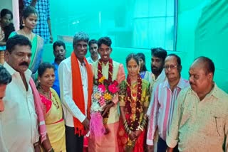 Minister Kota Srinivasa Poojary participated  Koraga family wedding ceremony