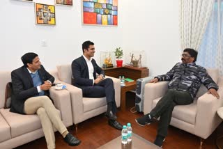 ias officer abhishek meets cm hemant soren