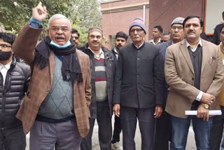 ھرم سنسد کے خلاف آل انڈیا لائرز یونین اور انجمن جمہوریت پسند کا احتجاج