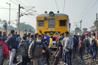 Rail Blocked in Ranaghat