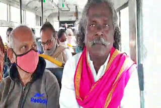 Bheemla Nayak Singer in RTC BUS