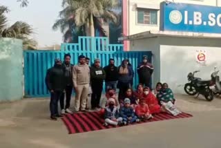 Parents protested in Rohtak