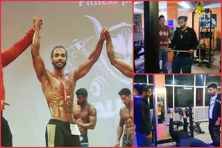 aman giving bodybuilding training