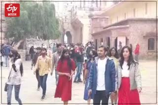 Tourist Gathering in Mehrangarh Fort