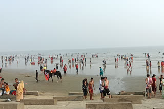 Preparation for New Year Celebration in Digha
