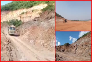 illegal gravel mining in krishna district