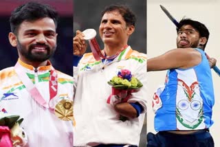 Rajasthan Sports News  Rajasthan Medal Winner Players  Rajasthani Players in Tokyo Paralympic  Paralympic Champion Krishna Nagar  New Year 2022  Bronze Medal Winner Sundar Gurjar  Athlete Devendra Jhajharia Pledge  Sundar Gurjar Devendra Jhajharia and Krishna Nagar Pledge  Medalist Player of Rajasthan  राजस्थान के मेडलिस्ट खिलाड़ियों ने संकल्प  राजस्थान के मेडलिस्ट  टोक्यो पैरालंपिक